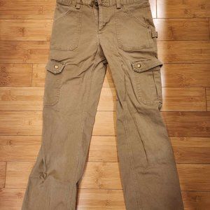 Duluth Trading Company Firehose Women's Cargo Work Pants Camel / Tan 4 x 29